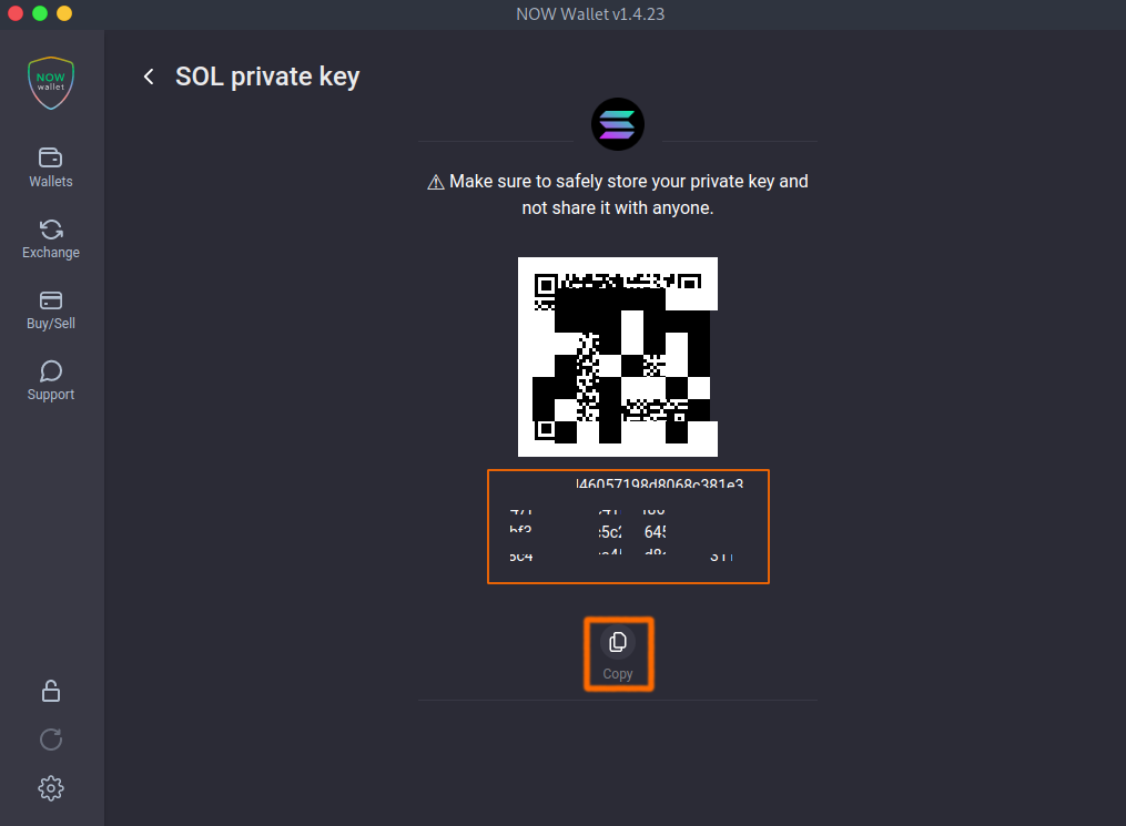 Save Private Key